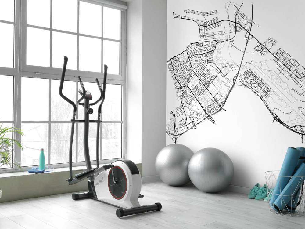 Map Amsterdam east, white