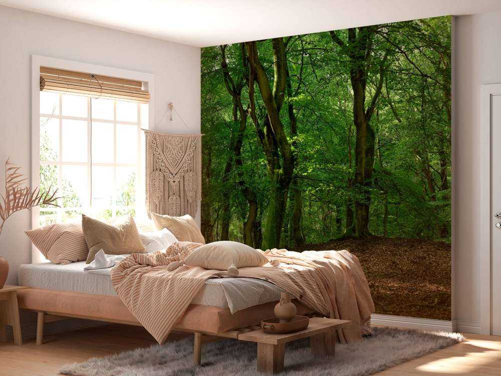 Trees with green leaves