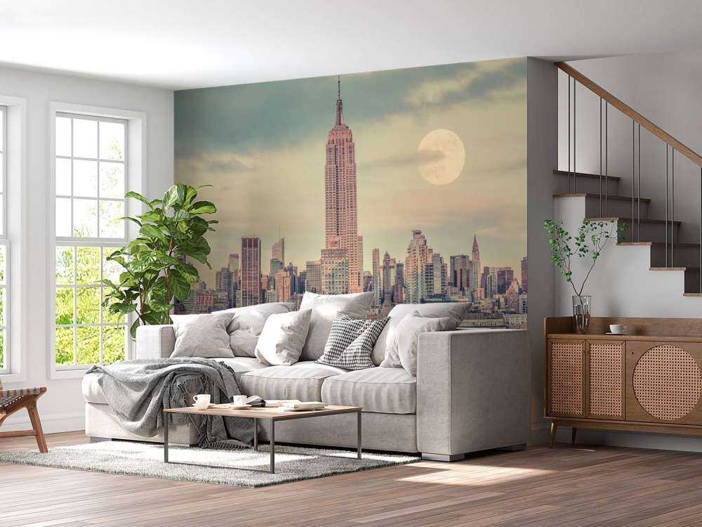 Empire State Building with Manhattan