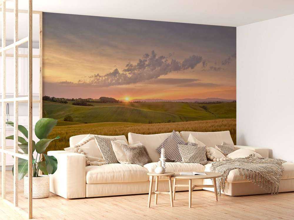 Sunset in Italian Landscape