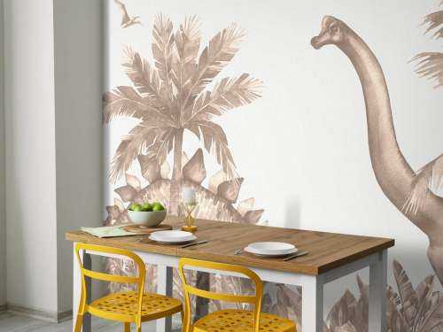 Dinosaurs in taupe