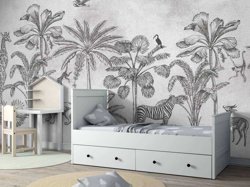 Animal jungle grey
