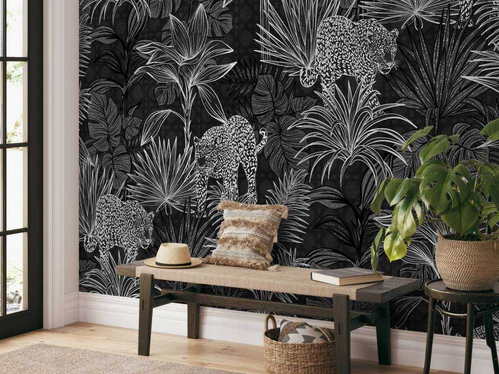 Palm trees and panthers