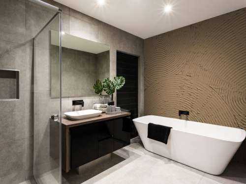 Zen circles in gold brown