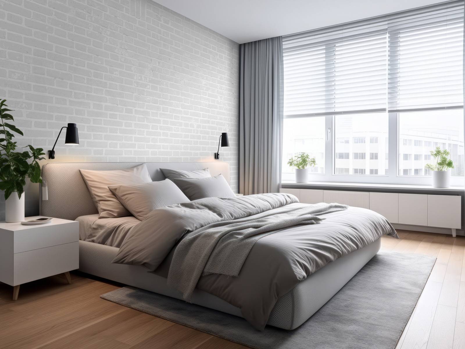 White brick wall