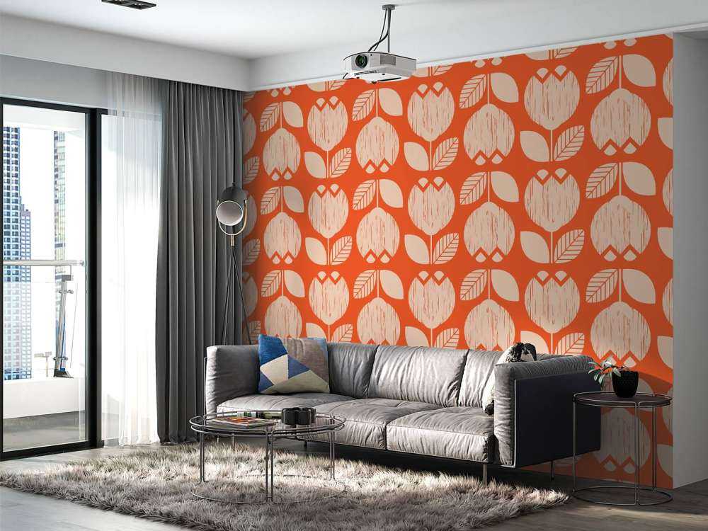 Retro flower pattern