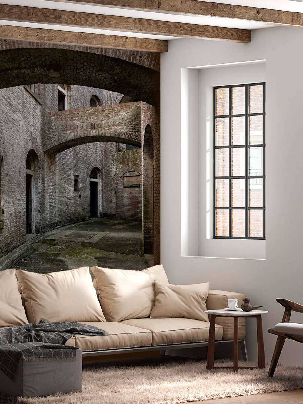 Courtyard with arches