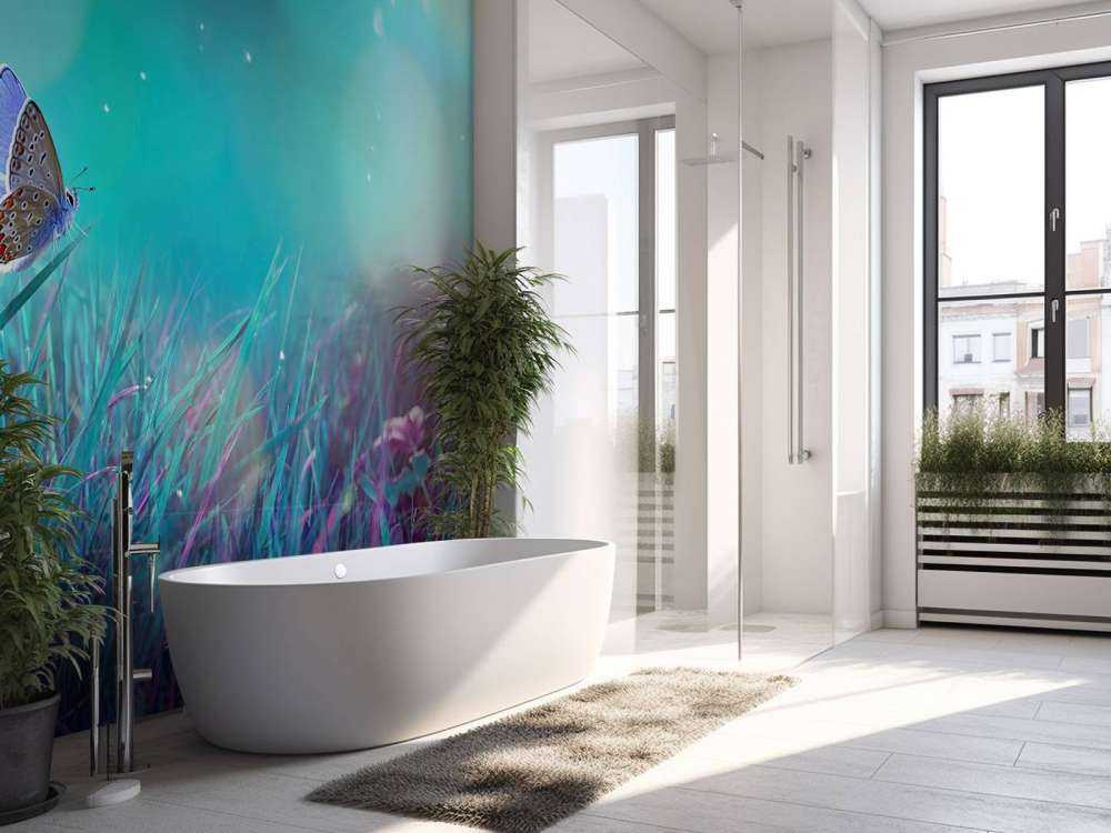 Butterfly in the morning dew