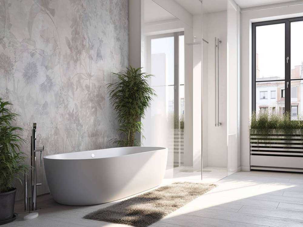 Watercolor Garden Taupe