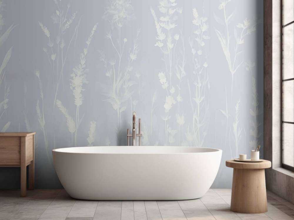 Lavender Glade Seamless Dusty Blue