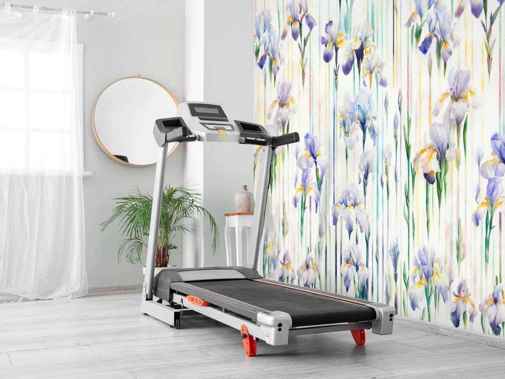 Irises and Stripes Seamless Pastel