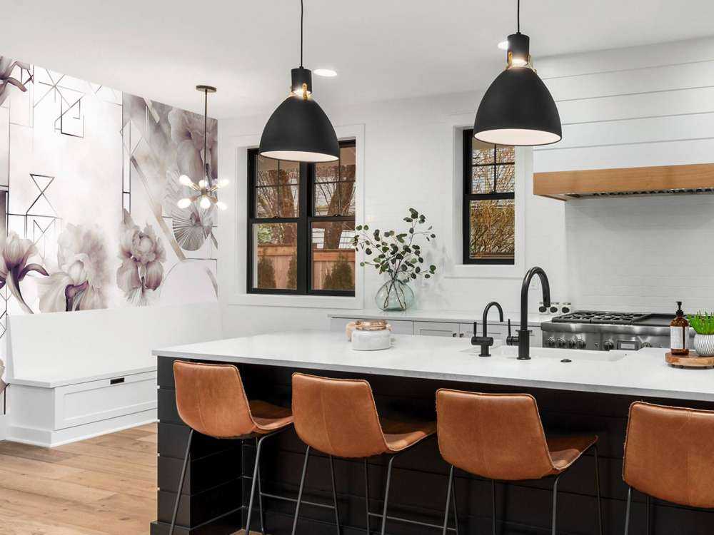 Watercolor Geometry Brown