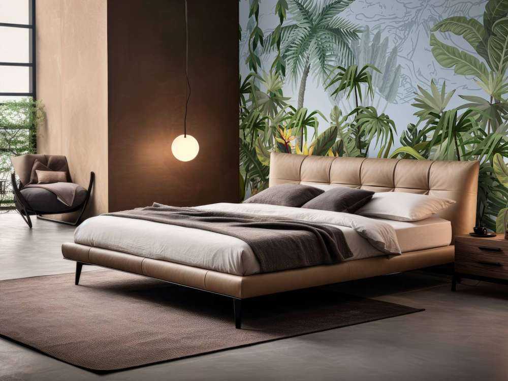 Jungle trees and flowers