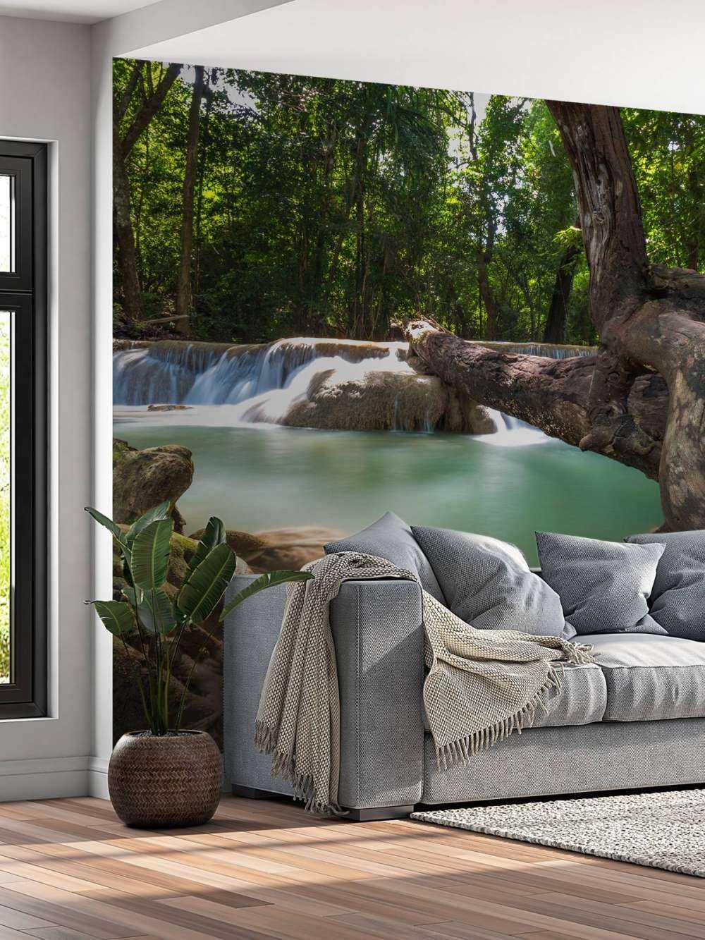 Waterfall in jungle