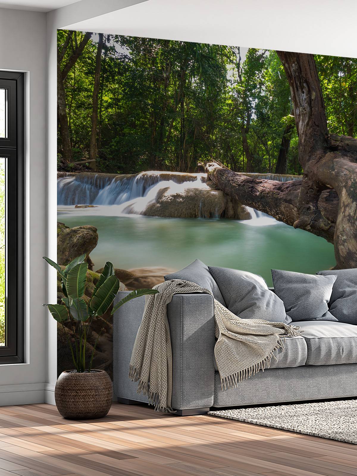 Waterfall in jungle