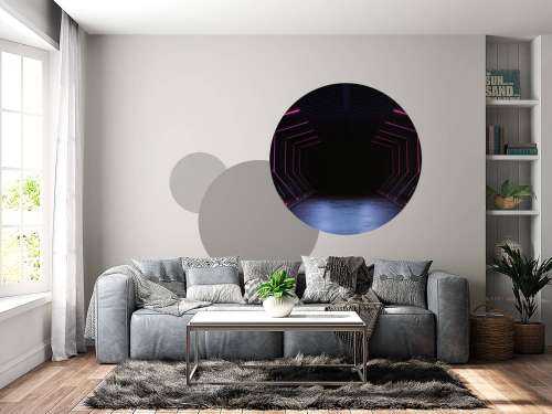 Luminous 3D hallway