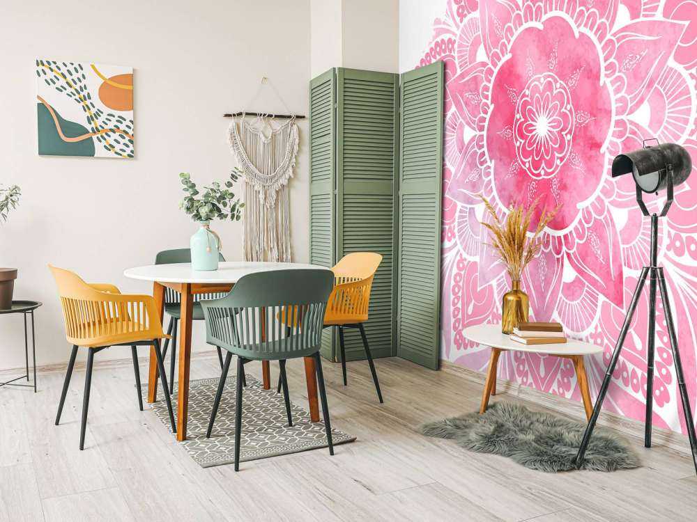 Mandala with flower pattern