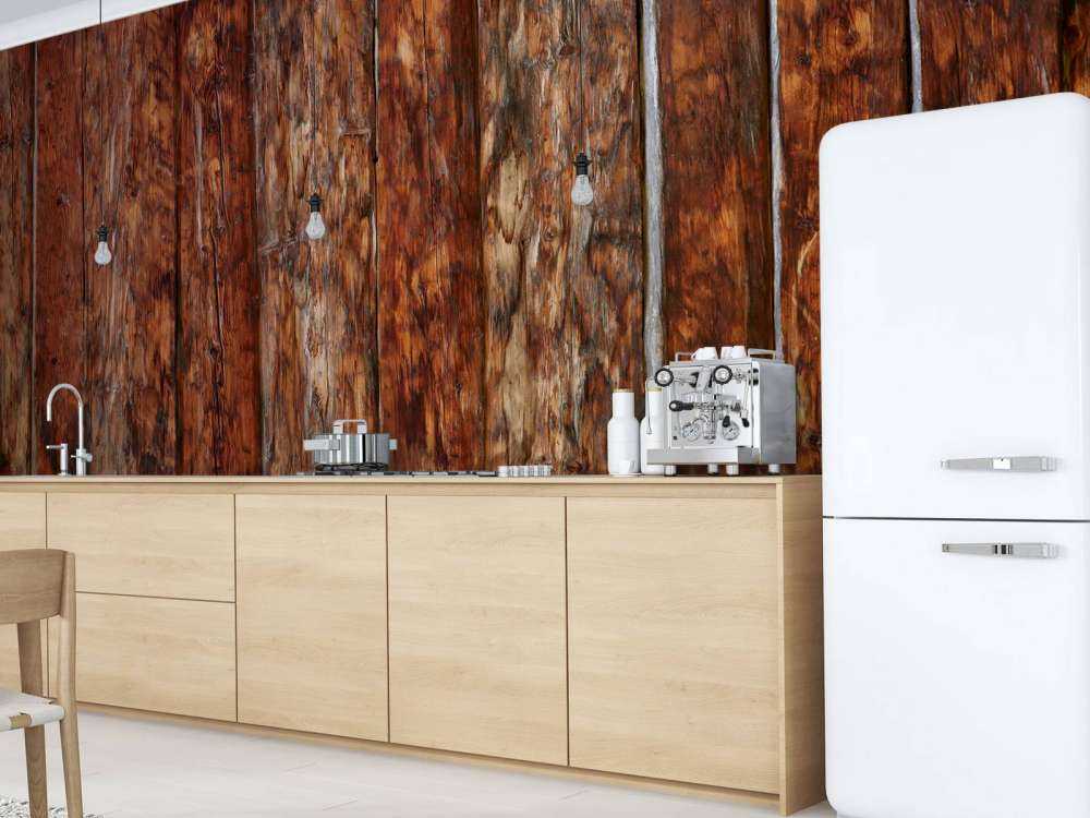 Rough and stained wood