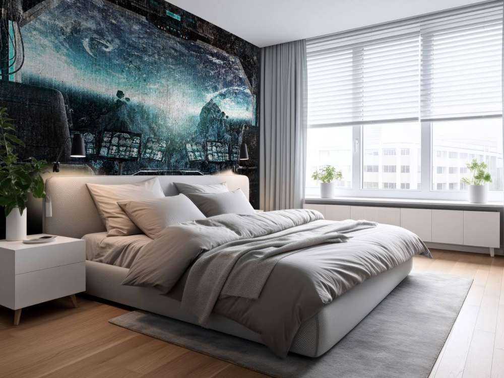 Cockpit of a spaceship