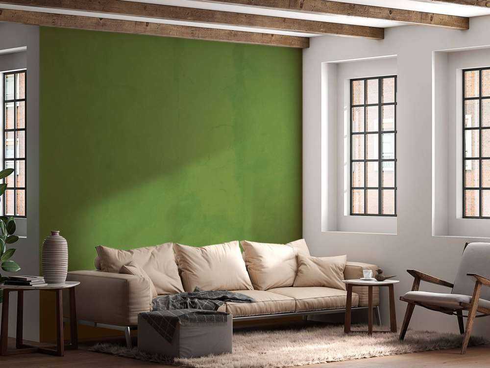 Avocado green concrete