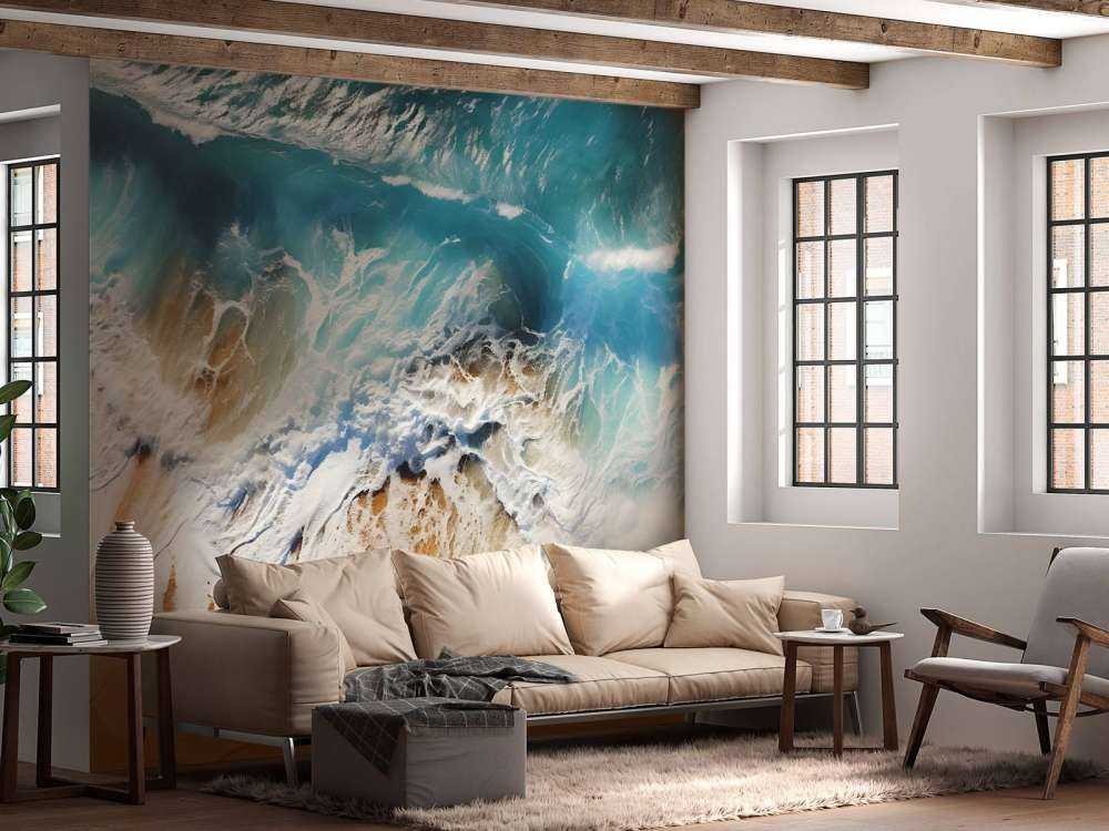 Turquoise Sea from Above