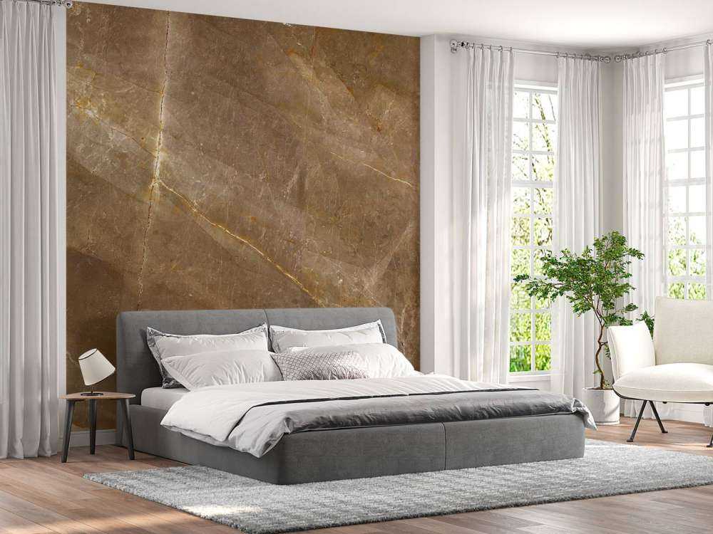 Natural brown marble