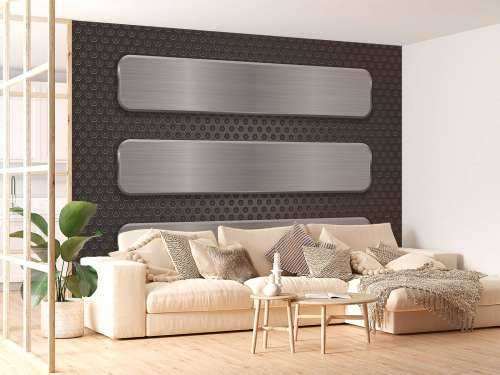 Metal background with plates