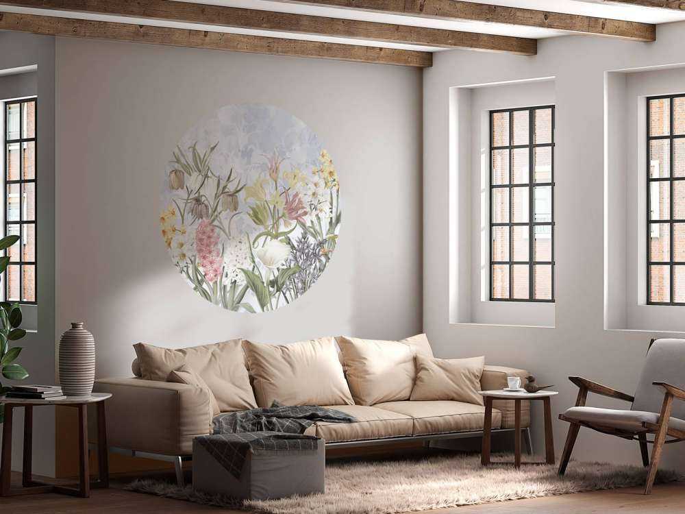 Spring Flowers - Soft Sky Blue