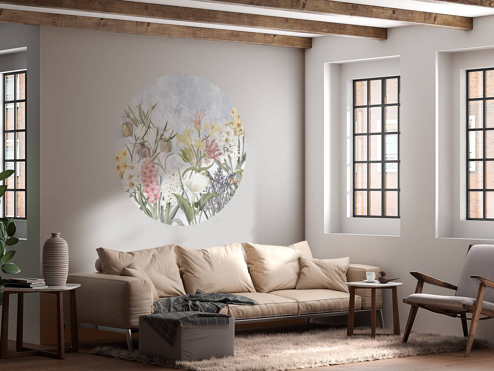 Spring Flowers - Soft Sky Blue
