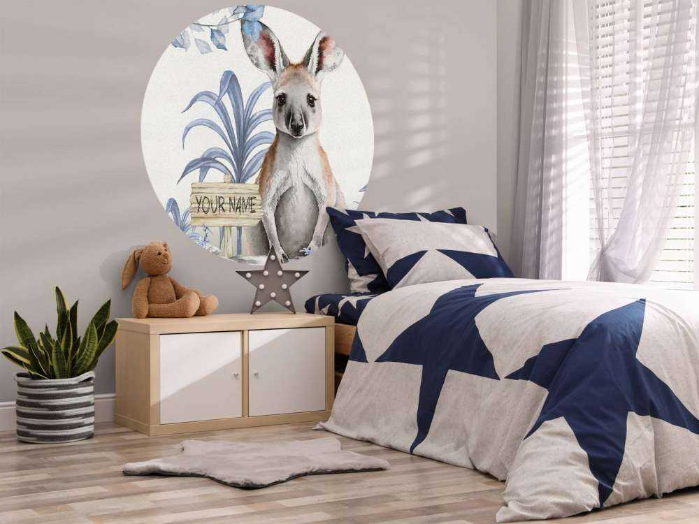 Jungle baby kangaroo blue