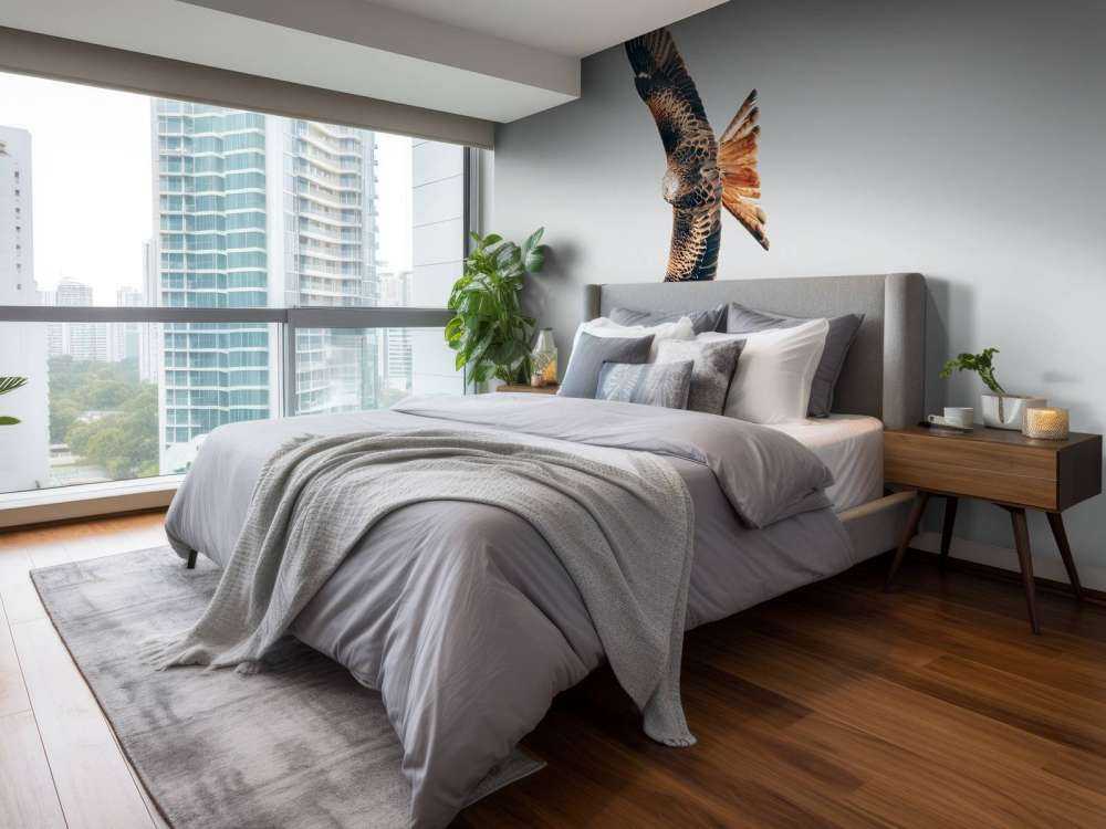 Red kite with wings spread