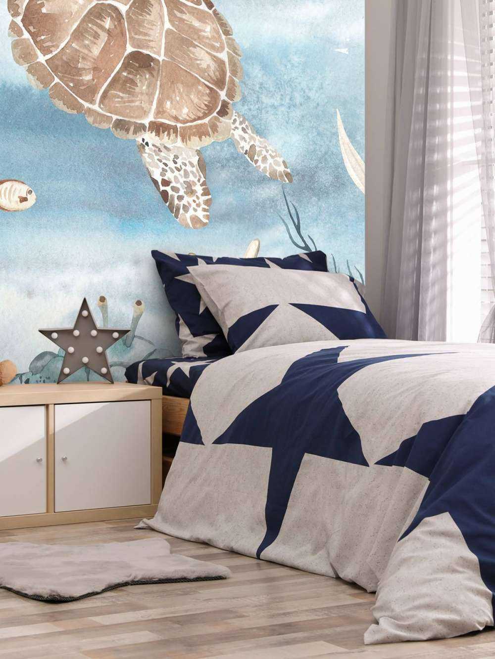 Watercolour sea turtle