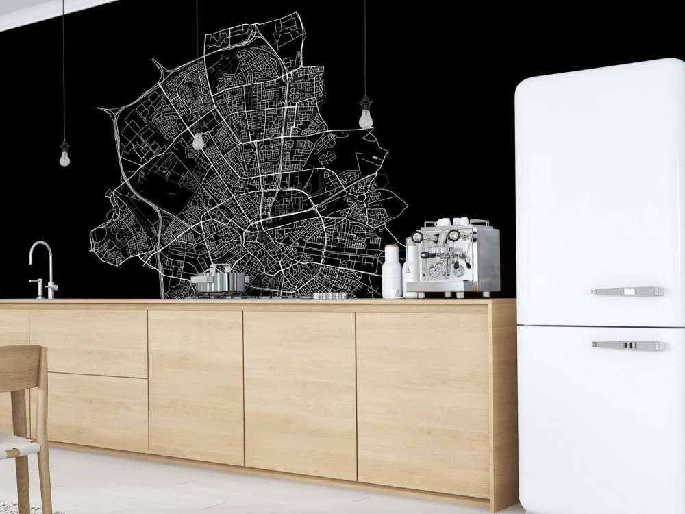 Map of Eindhoven, black