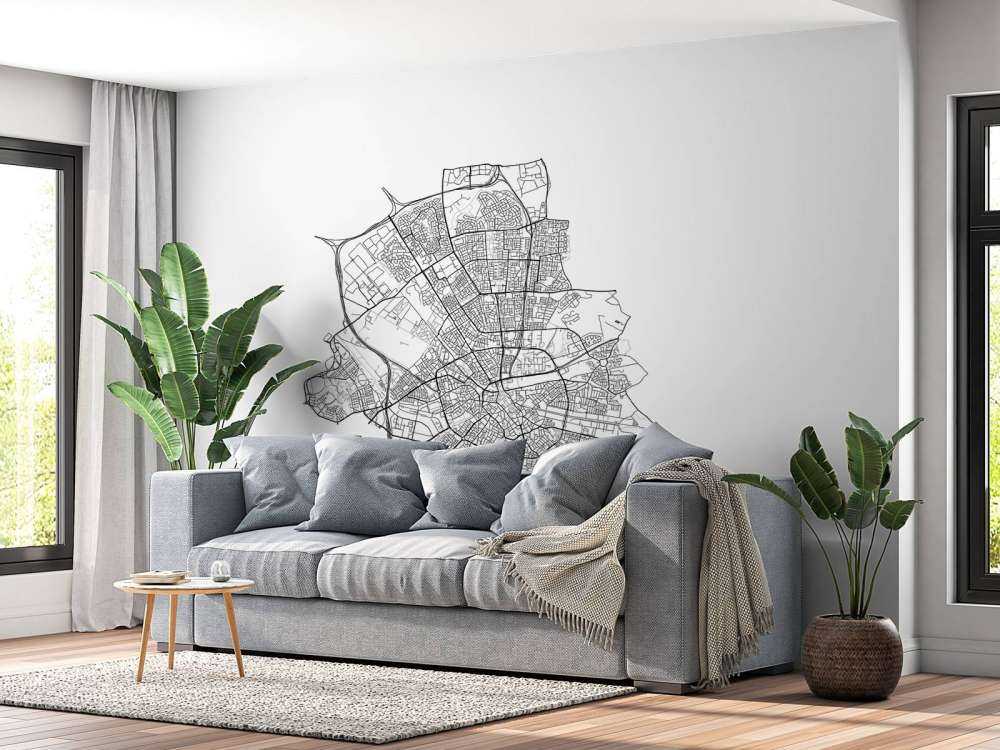 Map of Eindhoven, white