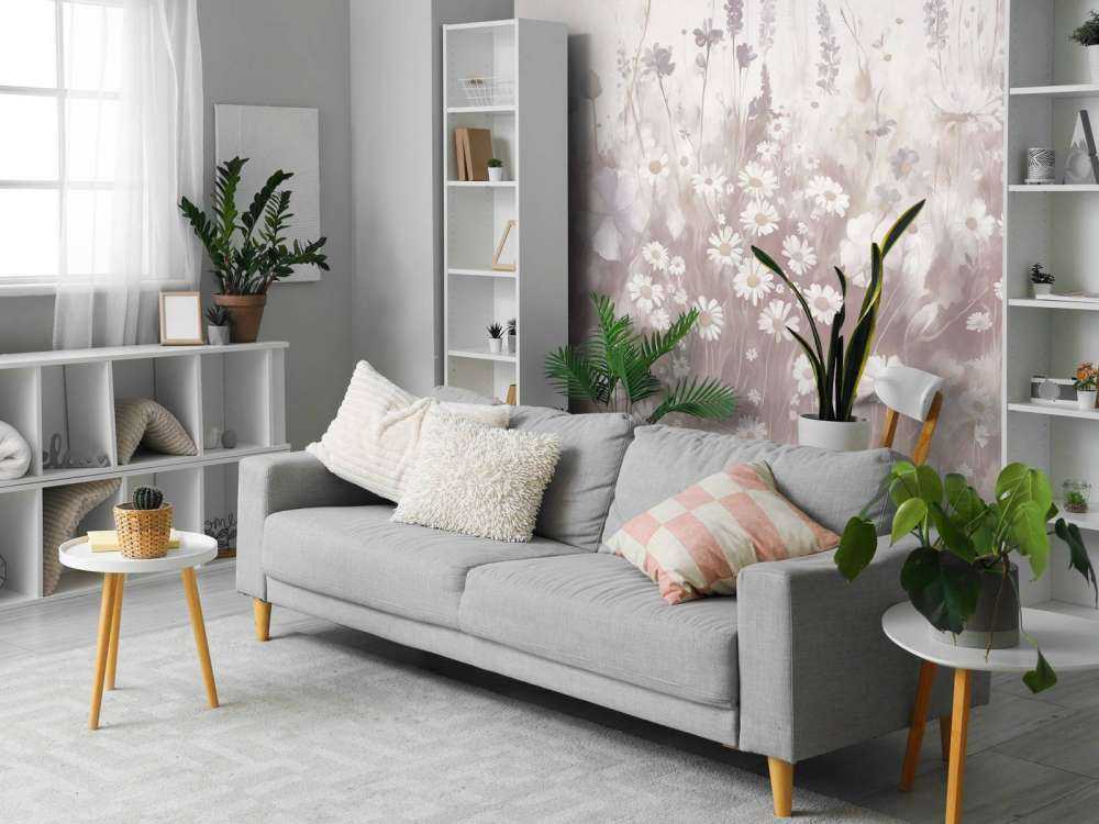 Lush Greenery of Summer Muted Pink