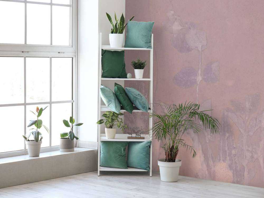 Wild geranium and snowberry - mauve