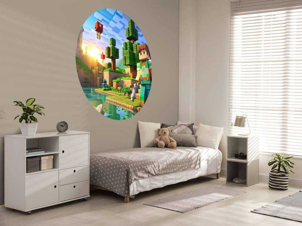 Sunset in block valley