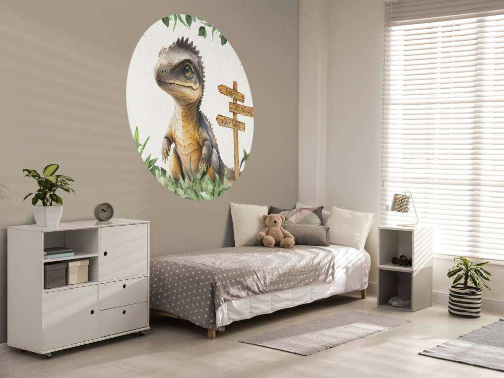 Baby spinosaurus in the jungle