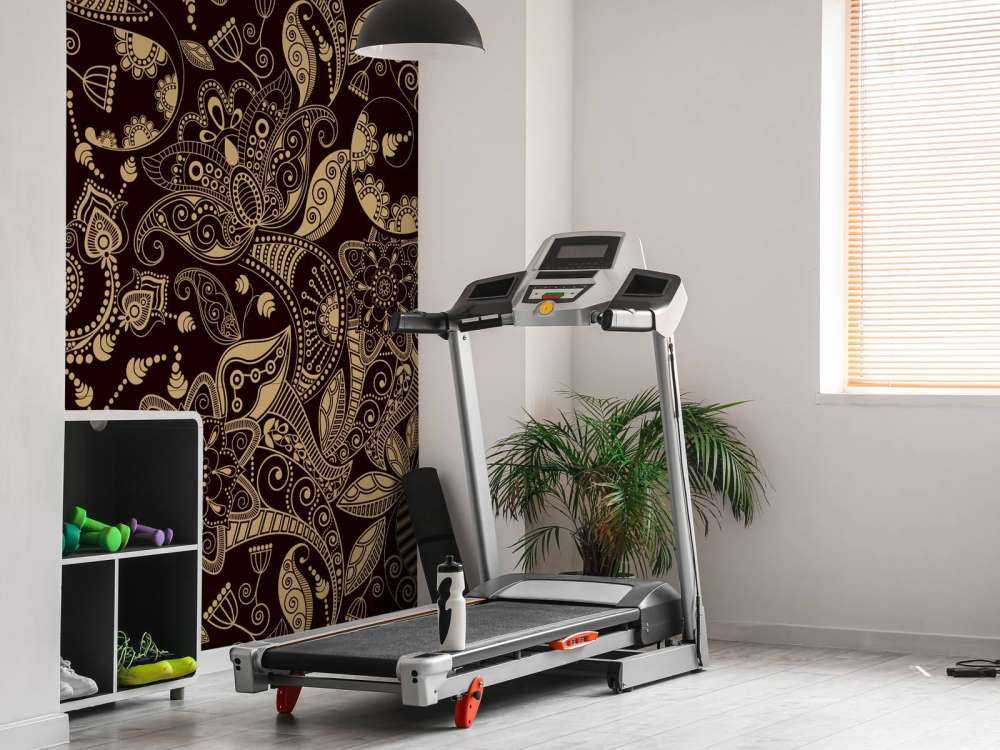 Golden flower patterns