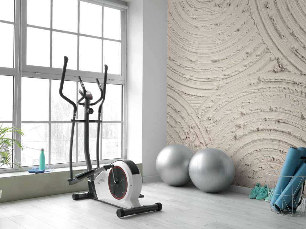 Zen circles coarse structure in linen