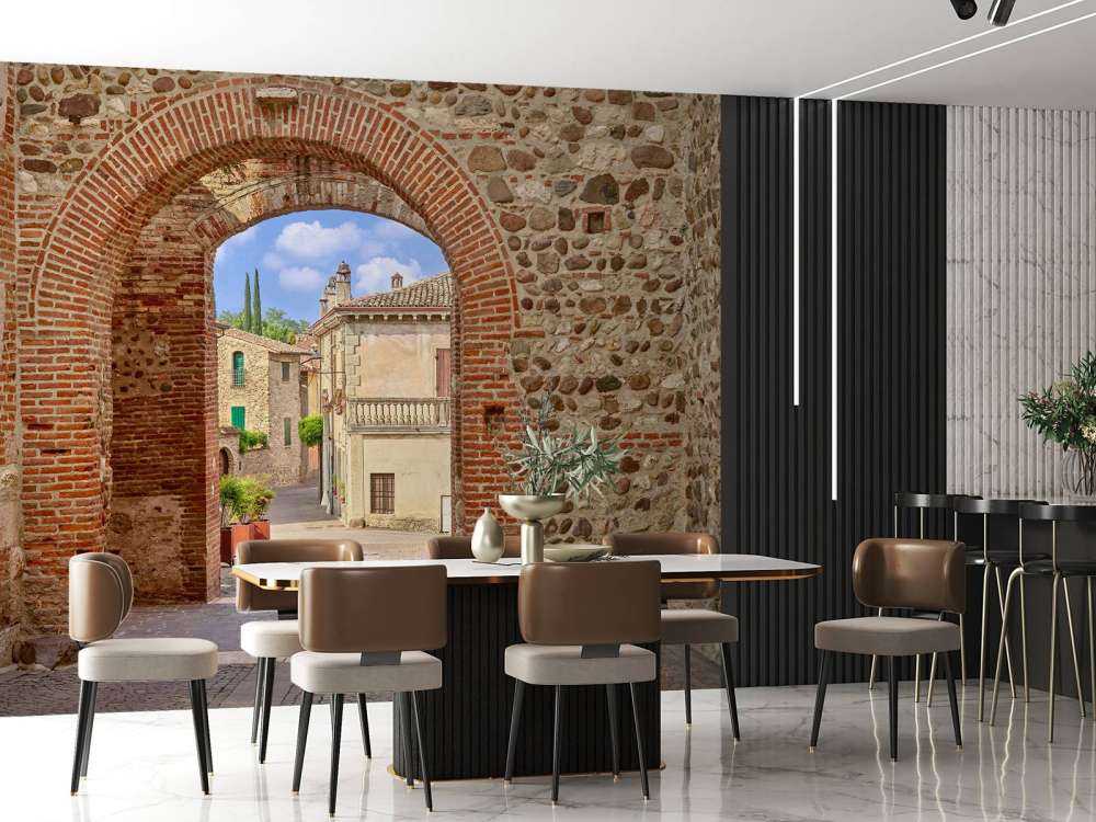 Passage with double arch