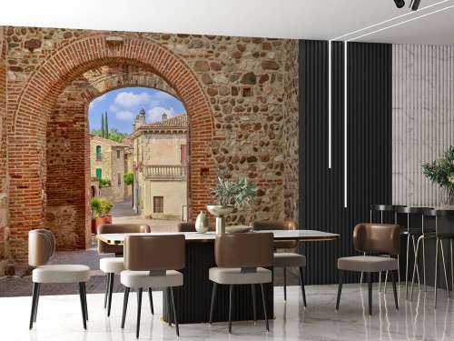 Passage with double arch