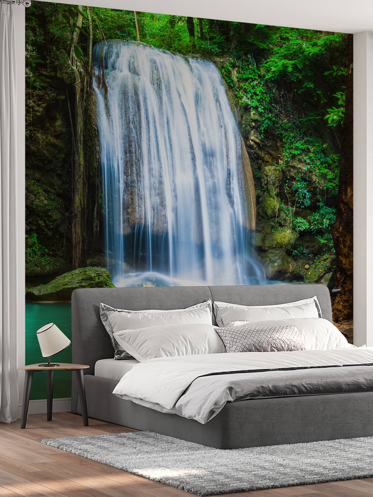 Blue waterfall
