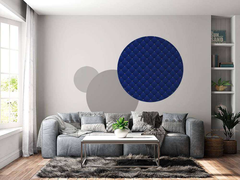 Dark blue chesterfield pattern