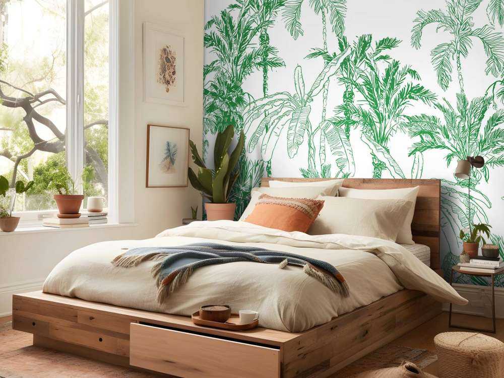 Green jungle illustration