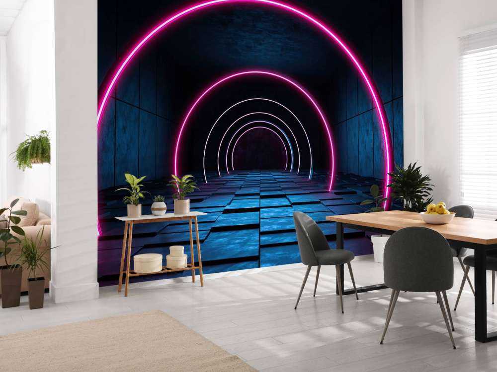 Modern futuristic hallway