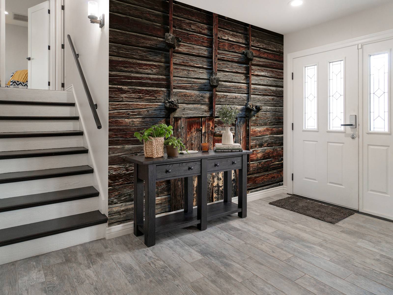Old wood with beams