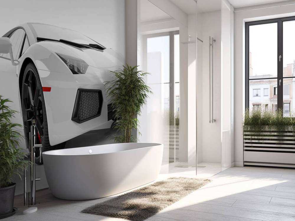 White supercar