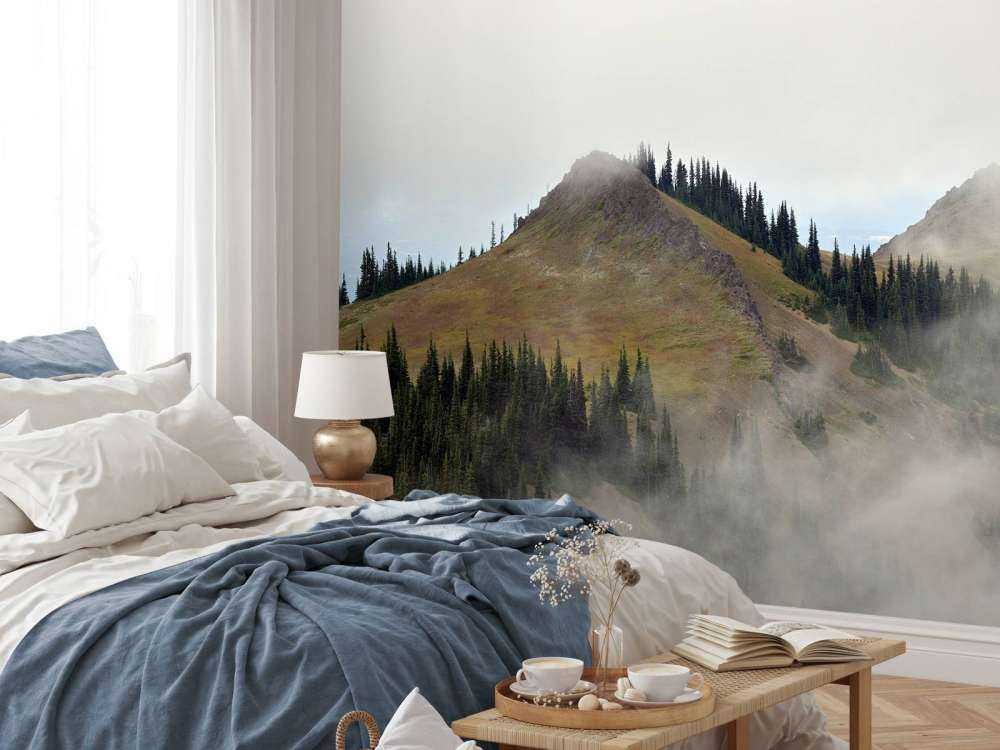 Berg in de mist 