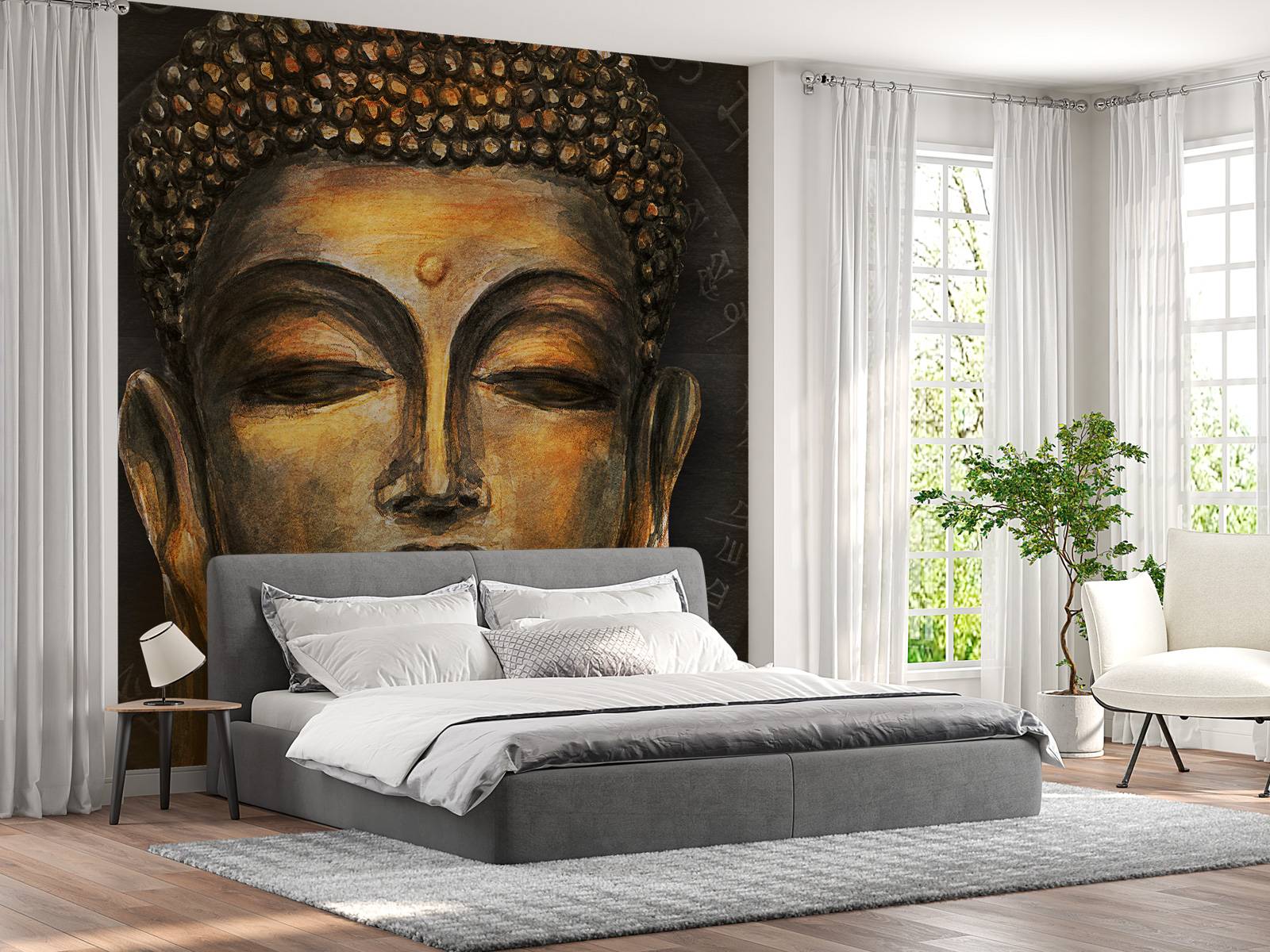 Painted Buddha